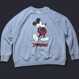 Disney Parks Disneyland Mickey Mouse Blue Pullover Sweatshirt – Size Large